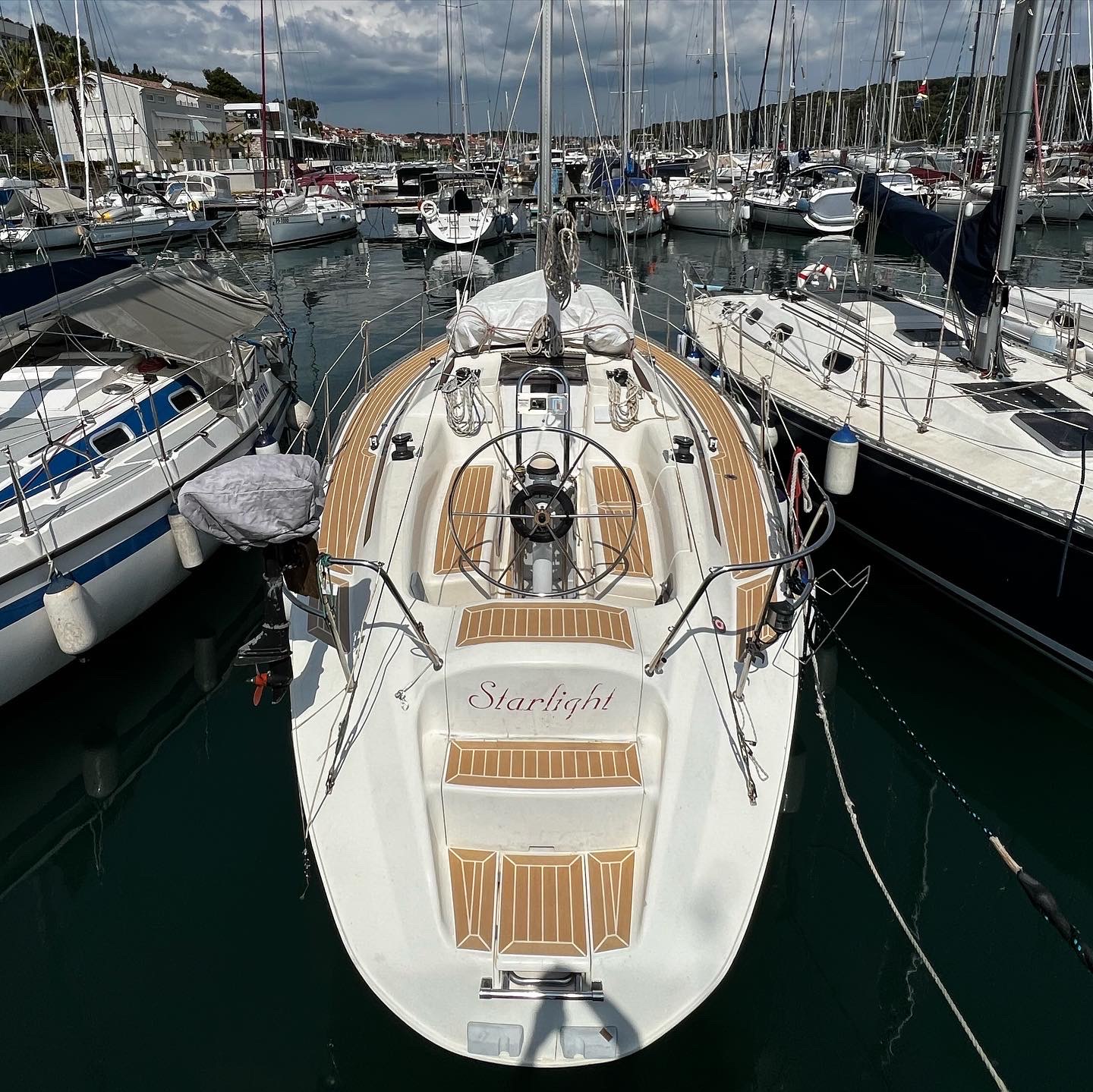 synthetic teak on boat in croatia