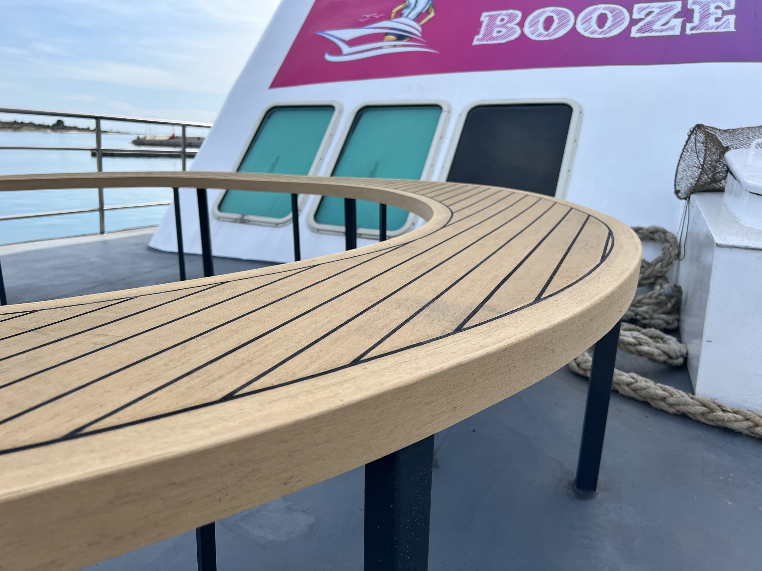 jacuzzi platform synthetic teak boat